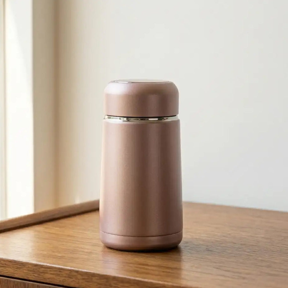 Bouteille isotherme mini format en or rose