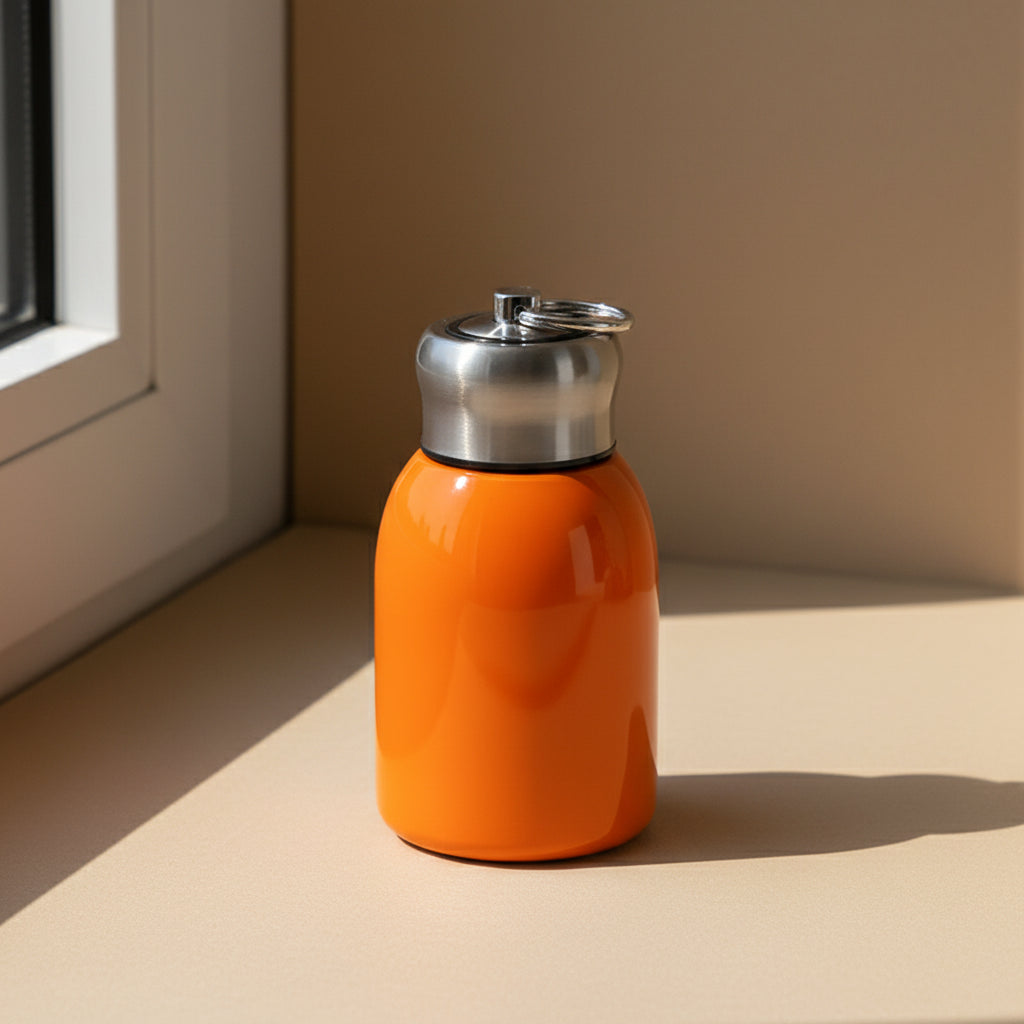 Gourde 300ml optimisant l'espace dans son sac pour emporter partout
